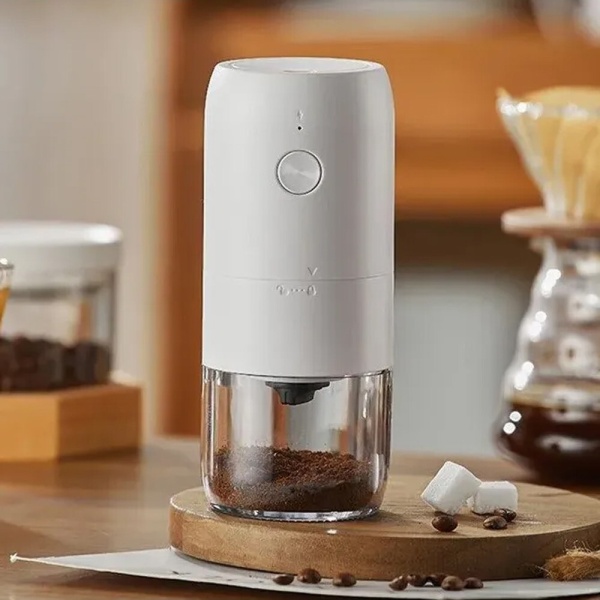 Кофемолка электрическая Circle Joy Electric Coffee Grinder, белая
